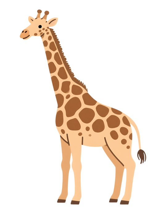 Cute giraffe illustration
