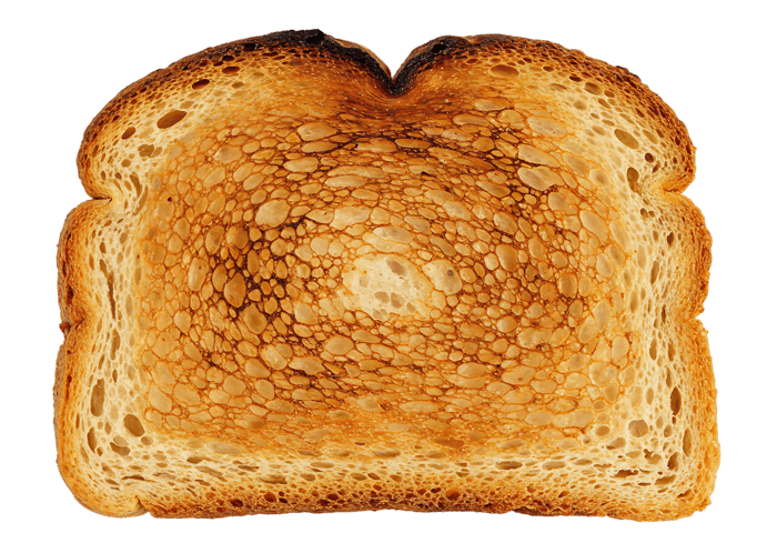 Perfectly toasted bread slice, close up665.