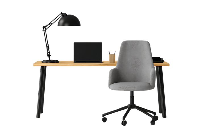 Modern home office workspace setup