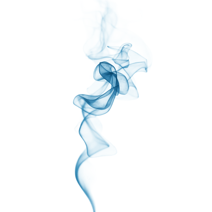 Wispy blue smoke effect for creative projects
