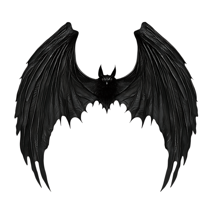 Dark gothic bat illustration