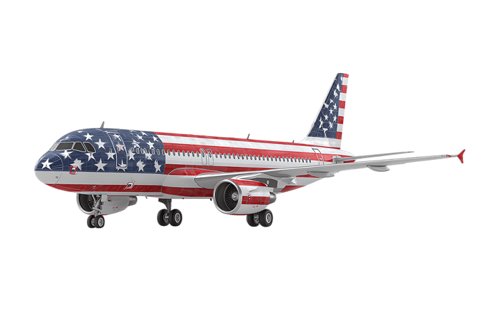 Patriotic airplane design