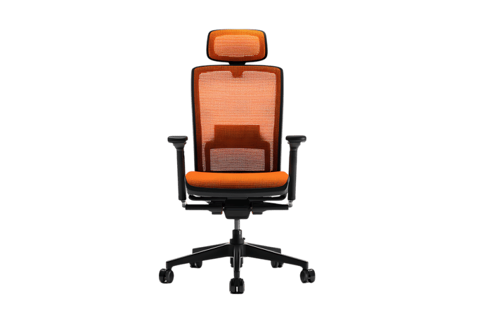 Modern orange ergonomic office chair314