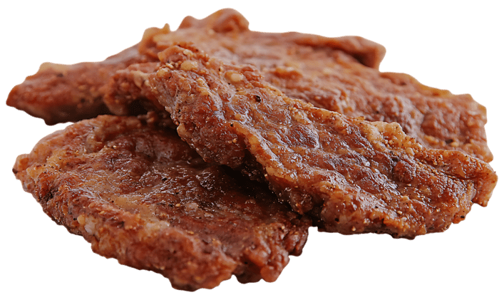 Close up of delicious, crispy fried meat.