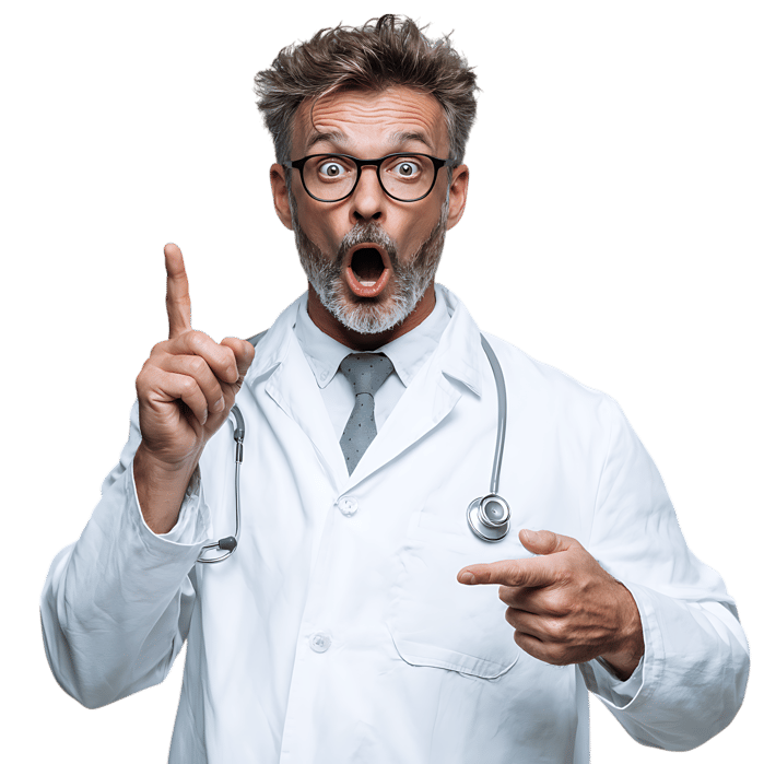 Surprised doctor has an idea!