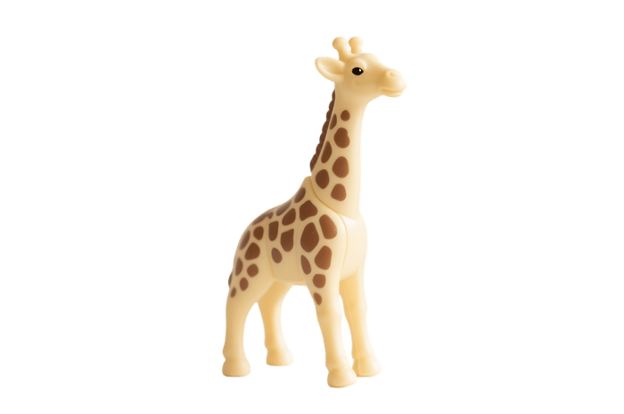 Cute toy giraffe with brown spots