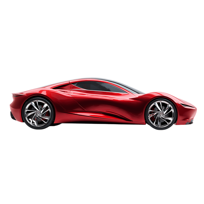 Sleek Red Sports Car