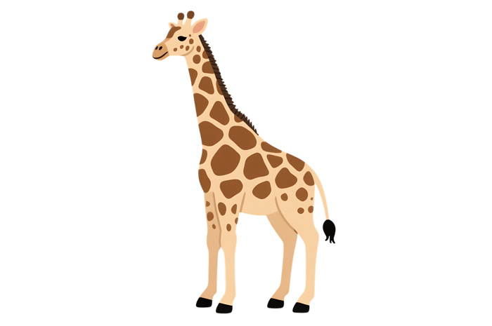 Cartoon giraffe illustration