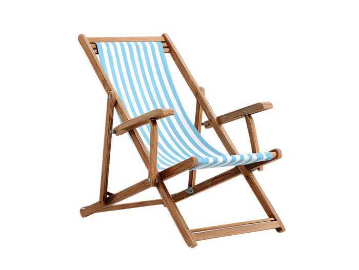 Relaxing striped beach chair817