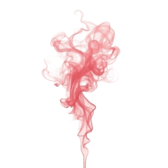 Red smoke effect, abstract design element