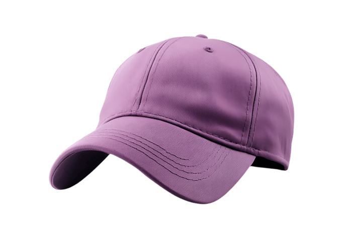 Purple baseball cap isolated on black background761