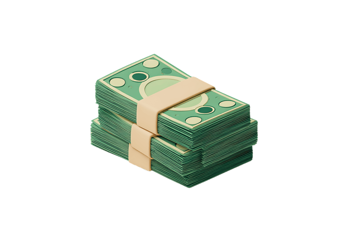 Stack of cash, money, wealth, finance, business