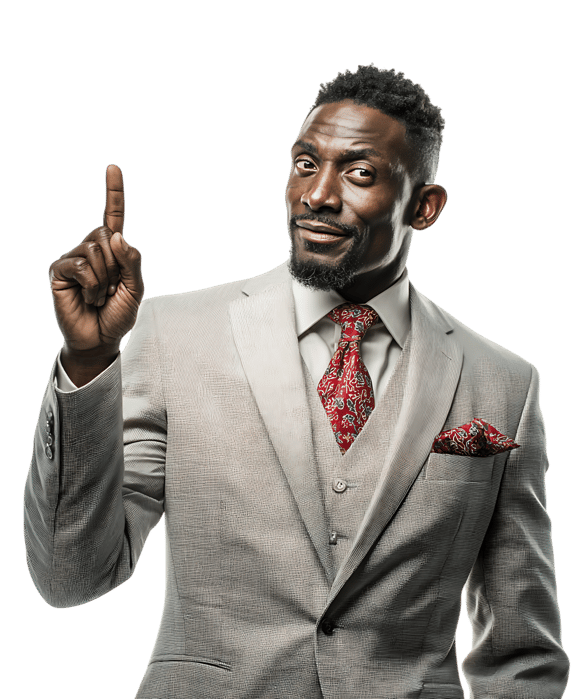 Stylish Black businessman in suit