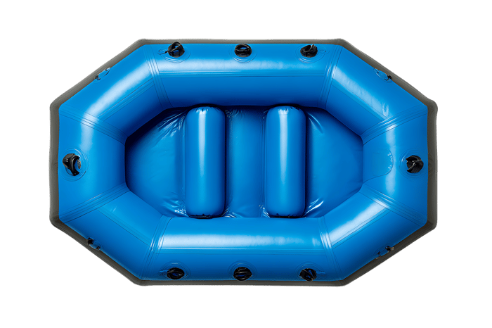 Inflatable raft for rafting isolated