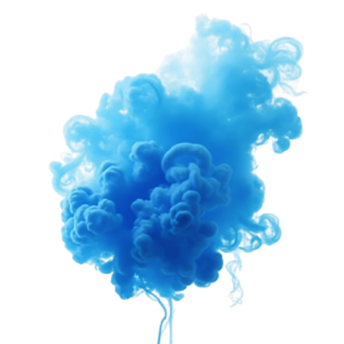 Blue ink cloud effect in water