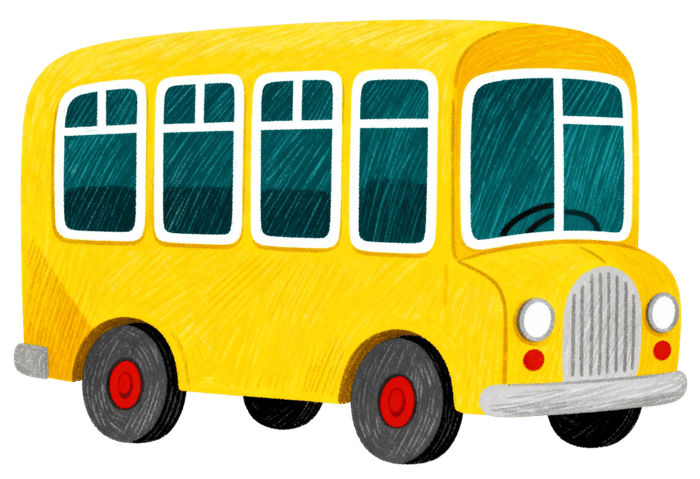Cartoon school bus illustration