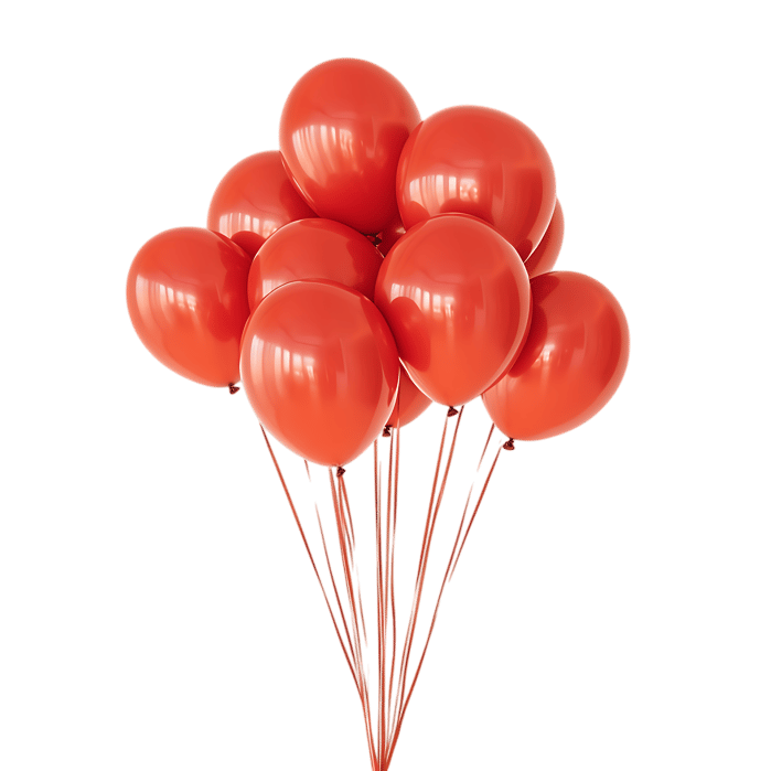 Bunch of red balloons on black background143