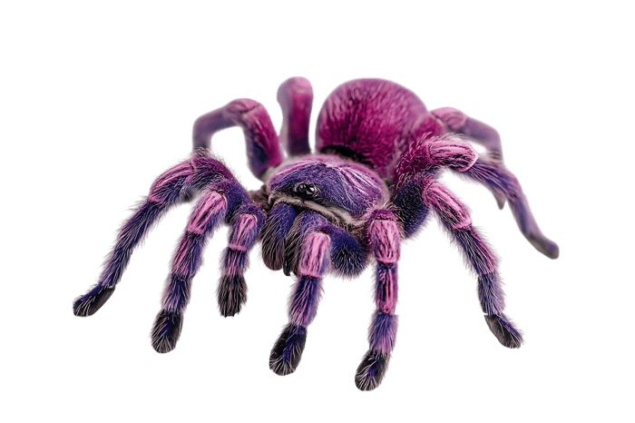 Vibrant Pink and Purple Tarantula
