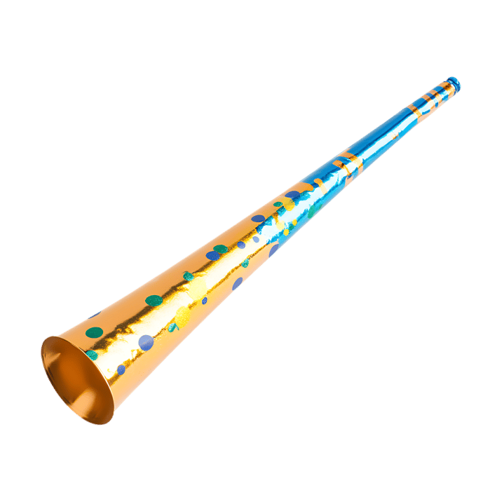Colorful party horn blower, celebration, fun
