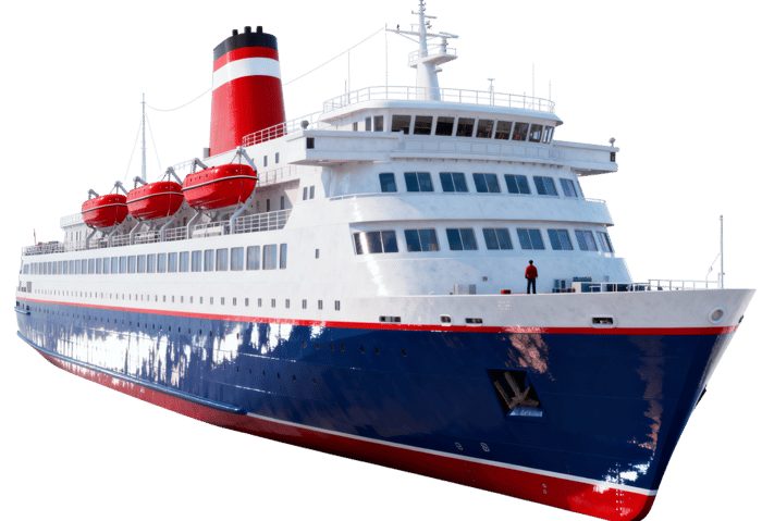 Cruise ship, ocean vessel for luxury travel and vacations