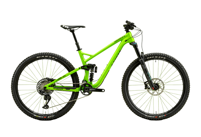 Green mountain bike for outdoor adventure and recreation