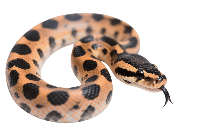 Calabar python close up