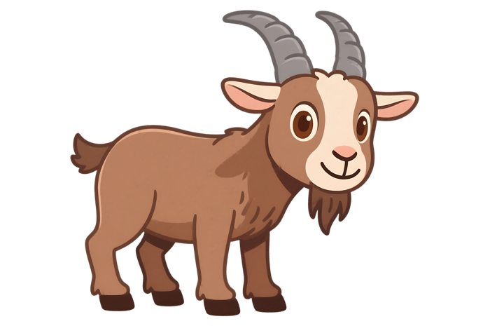 Cartoon goat illustration