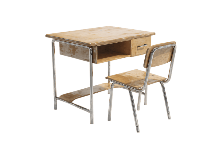 Vintage school desk and chair set