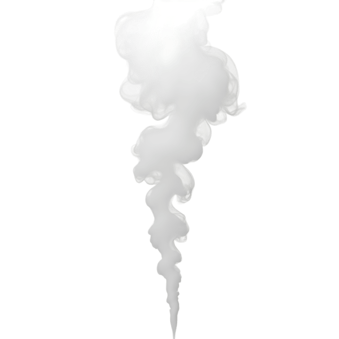 White smoke plume for visual effects and design