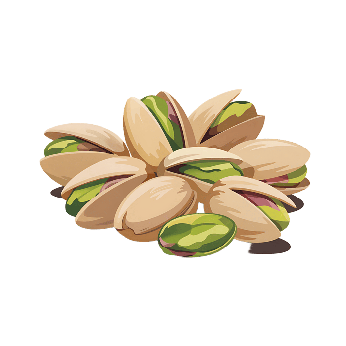 Pile of delicious pistachios, close up.