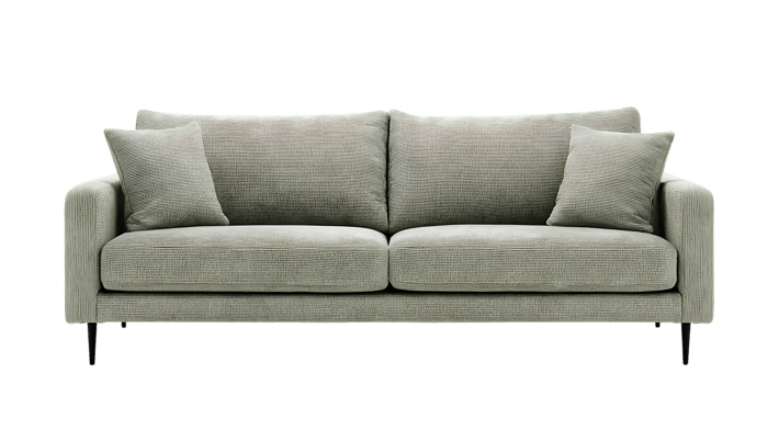 Light grey sofa with pillows707