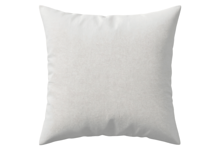 Plain white square pillow mockup template