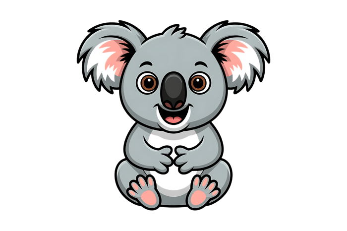 Cartoon koala bear illustration