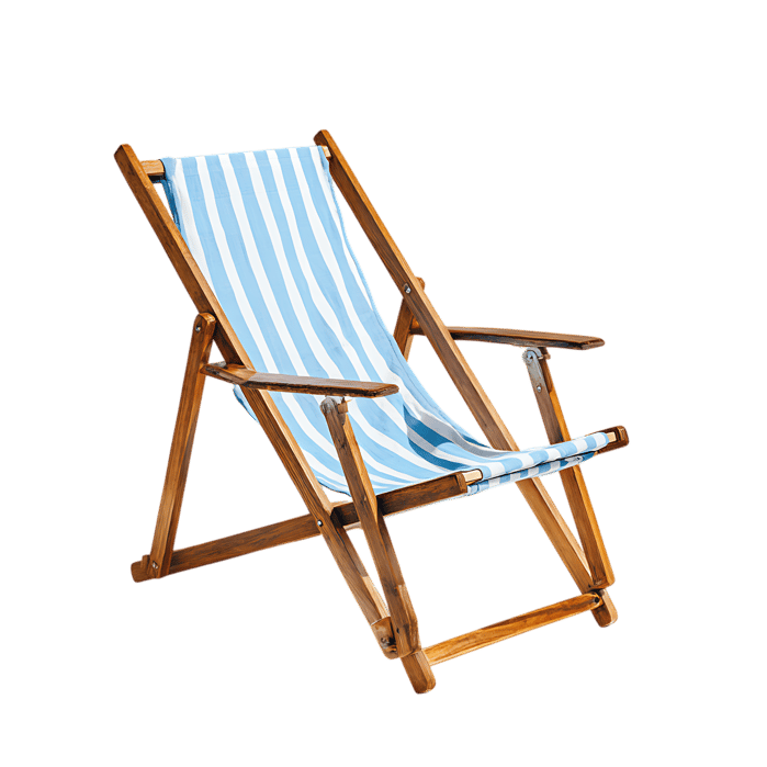 Relaxing striped beach chair948