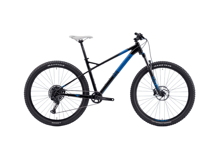 Black and blue mountain bike for outdoor adventures188
