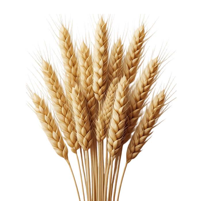 Golden wheat stalks on black background747