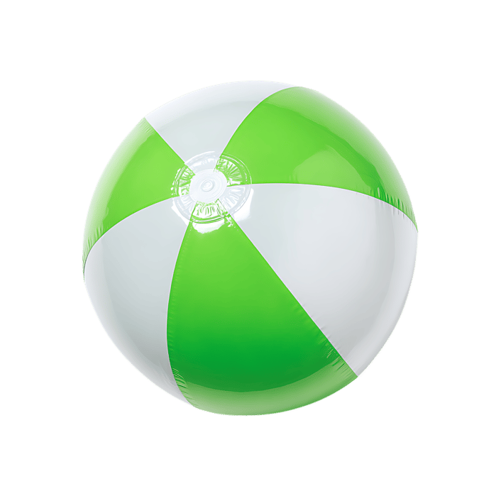 Inflatable beach ball green  white