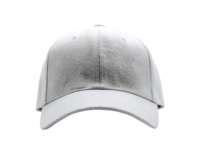 Grey baseball cap front view