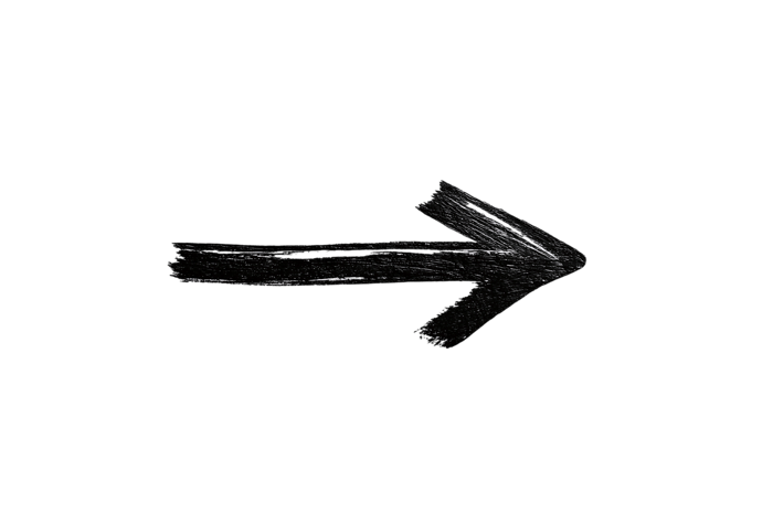 Chalk arrow pointing right