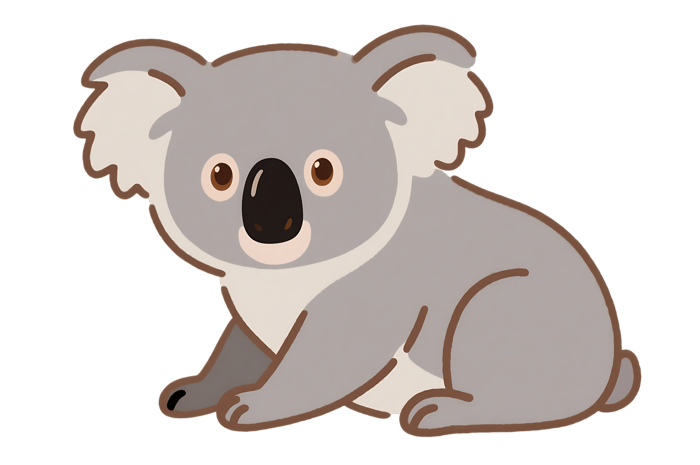 Cute koala bear illustration