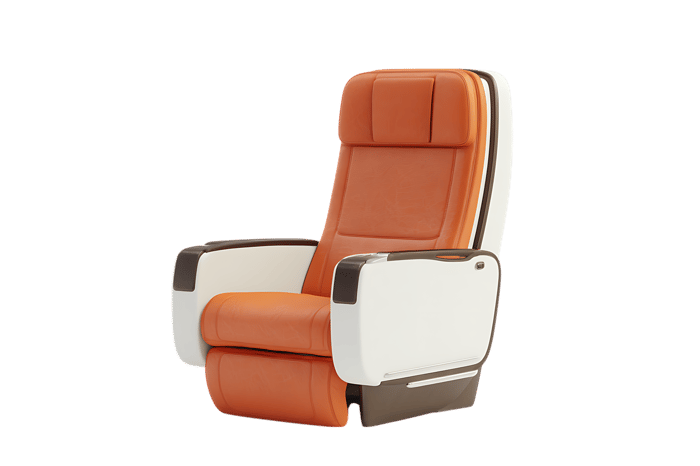 Modern orange chair design