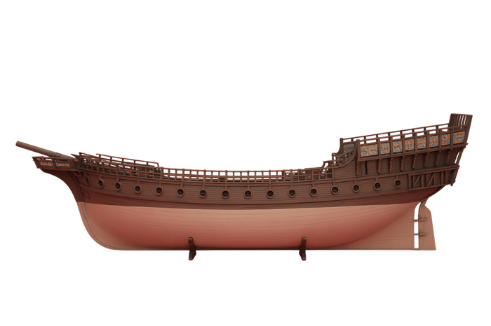 Illustration of a classic galleon ship