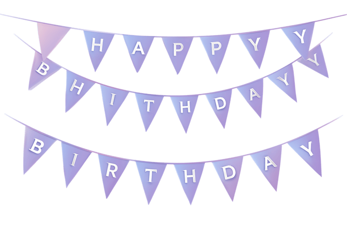 Happy Birthday! Festive bunting
