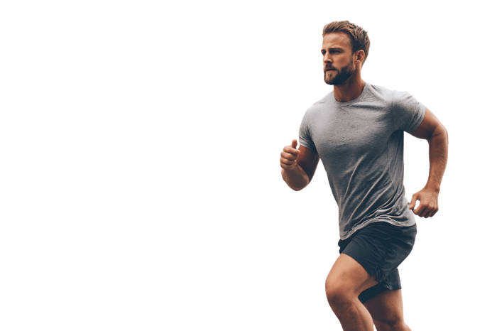 Man jogging fitness healthy lifestyle workout