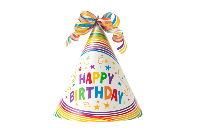 Rainbow Birthday Party Hat236
