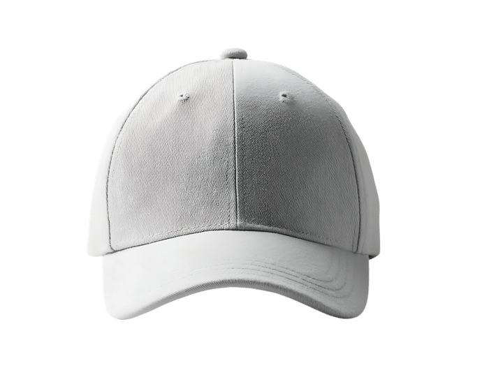 Classic white baseball cap