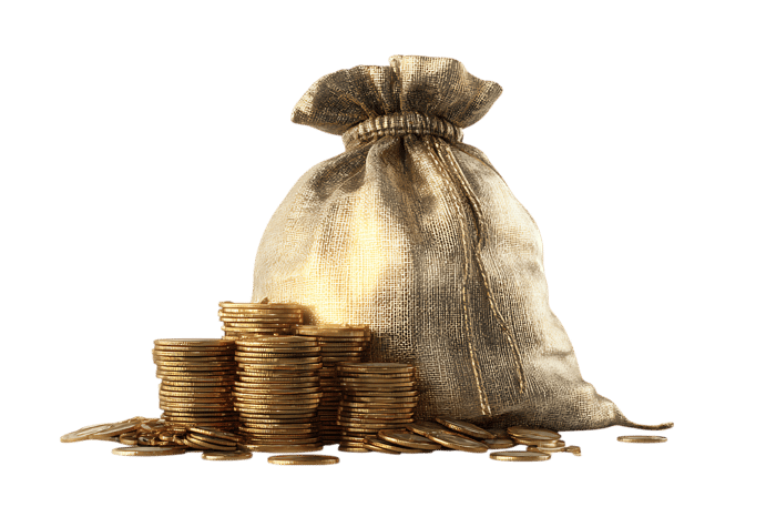 Wealth, riches, treasure, prosperity, financial success concept.