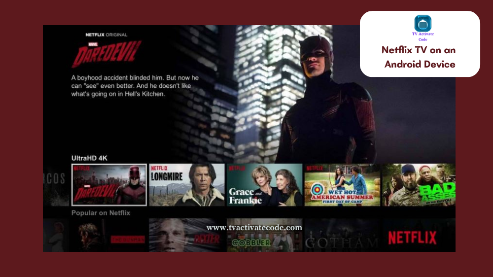 Netflix TV on an Android Device