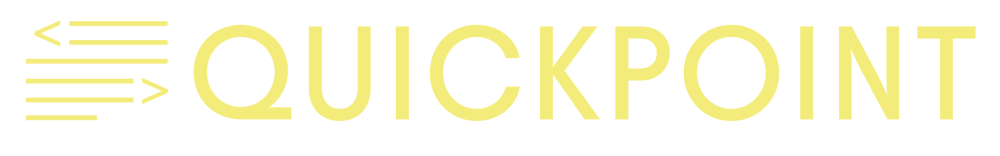 Quickpoint Logo Horizontal Yellow