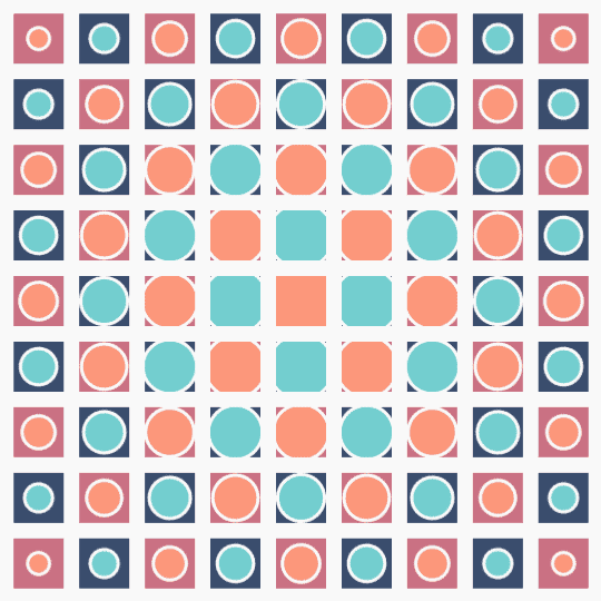 Bees And Bombs checkerboard